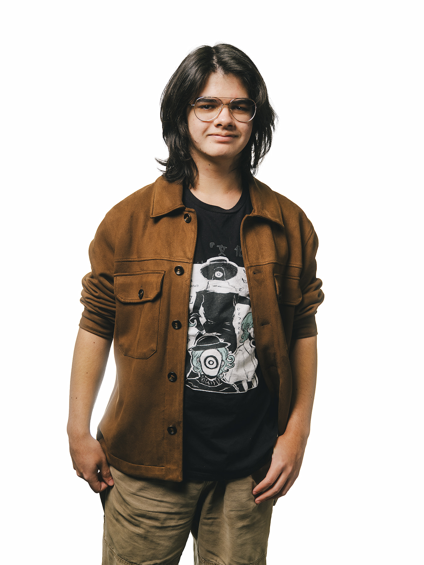 High school senior studio portrait